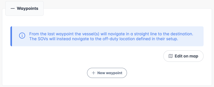 Create waypoints