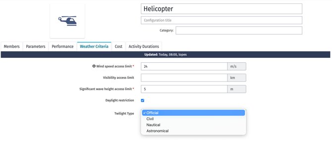 Configurable Daylight & Twilight Rules